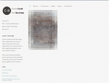 Tablet Screenshot of condebeveridge.ca